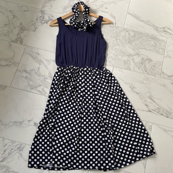 Mommy and me matching polka dot dresses. Womens size small. Baby size 6-9 months - Picture 3 of 4